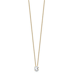14k 1 3/4 carat Lab Grown Diamond VS+ F+ Complete Letter C Single Stone 18 inch Initial Necklace