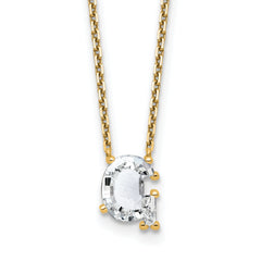 14k 2 1/4 carat Lab Grown Diamond VS+ F+ Complete Letter G Single Stone 18 inch Initial Necklace