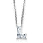 Letter L Lab-Grown Diamond Initial Necklace in 14K White Gold (1 5/8 ct. tw.), 18 Inch - Sophia Jewelers