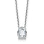 Letter O Lab-Grown Diamond Initial Necklace in 14K White Gold (1 7/8 ct. tw.), 18 Inch - Sophia Jewelers