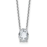 14k White Gold 1 7/8 carat Lab Grown Diamond VS+ F+ Complete Letter O Single Stone 18 inch Initial Necklace