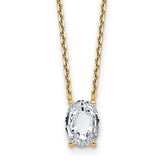 14k 1 7/8 carat Lab Grown Diamond VS+ F+ Complete Letter O Single Stone 18 inch Initial Necklace