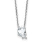 Letter Q Lab-Grown Diamond Initial Necklace in 14K White Gold (2 1/4 ct. tw.), 18 Inch - Sophia Jewelers