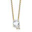 Letter Q Lab-Grown Diamond Initial Necklace in 14K Yellow Gold (2 1/4 ct. tw.), 18 Inch - Sophia Jewelers