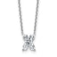 Letter X Lab-Grown Diamond Initial Necklace in 14K White Gold (2 ct. tw.), 18 Inch - Sophia Jewelers