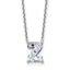 Letter Z Lab-Grown Diamond Initial Necklace in 14K White Gold (1 7/8 ct. tw.), 18 Inch - Sophia Jewelers