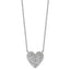 14kw 3/4 ctw Lab Grown Diamond VS+ F+ Round Cluster Necklace