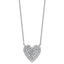 14kw 1 ctw Lab Grown Diamond VS+ F+ Round Cluster Necklace