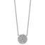 14kw 3/4 ctw Lab Grown Diamond VS+ F+ Heart Cluster Necklace
