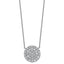 14kw 1 1/2 ctw Lab Grown Diamond VS+ F+ Heart Cluster Necklace