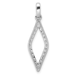 14k White Gold 1/2 carat Lab Grown Diamond VS/SI+ G+ Complete Fashion Geometric Pendant