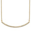 14k 1/2 carat Lab Grown Diamond VS/SI+ G+ Complete 18 inch Curved Bar Necklace