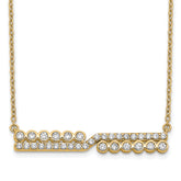 14K Lab Grown Diamond VS/SI+ G+ Bar Necklace