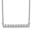 14k White Gold 1/2 carat Lab Grown Diamond VS/SI+ G+ Complete 18 inch Bar Necklace