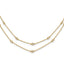 14k 1/2 carat Lab Grown Diamond VS/SI+ G+ Sixteen Station Double Strand 18 inch Necklace