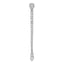 14k White Gold 1 carat Lab Grown Diamond VS/SI+ G+ Fashion Bar Chain Slide Pendant
