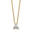 Lab-Grown Diamond Cluster Necklace in 14K Yellow Gold (1/4 ct. tw.), 18 Inch - Sophia Jewelers