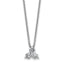 Lab-Grown Diamond Cluster Necklace in 14K White Gold (3/8 ct. tw.), 18 Inch - Sophia Jewelers