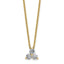 Lab-Grown Diamond Cluster Necklace in 14K Yellow Gold (3/8 ct. tw.), 18 Inch - Sophia Jewelers