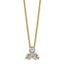 Lab-Grown Diamond Cluster Necklace in 14K Yellow Gold (1/2 ct. tw.), 18 Inch - Sophia Jewelers