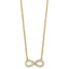 Diamond Infinity Symbol Necklace in 14K Yellow Gold (1/4 ct. tw.) - Sophia Jewelers