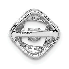 14k White Gold 1/4 carat Lab Grown Diamond VS+ F+ Complete Vibrant Intertwined Circles Pendant