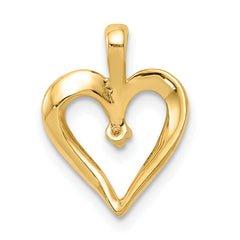 14k .01 carat AA Diamond Heart Pendant