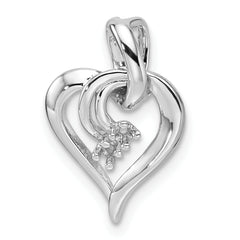 14k White Gold Diamond Fancy Heart Mounting