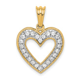 14k 1/3 carat Diamond Heart Pendant