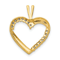 14k 1/6 carat Diamond Heart Pendant