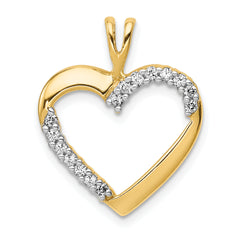 14k 1/6 carat Diamond Heart Pendant