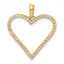 14k 1/6 carat Diamond Heart Pendant