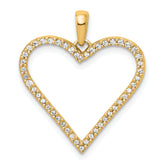 14k 1/6 carat Diamond Heart Pendant