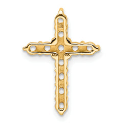 14k Diamond Cross Chain Slide Mounting