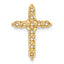 14k Diamond Cross Chain Slide Mounting