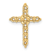 14k Diamond Cross Chain Slide Mounting