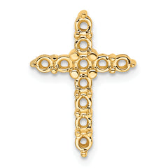 14k Diamond Cross Chain Slide Mounting