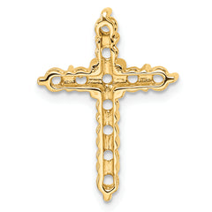 14k Diamond Cross Chain Slide Mounting
