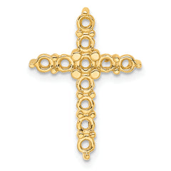 14k Diamond Cross Chain Slide Mounting
