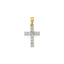 Diamond Latin Cross Pendant in 14K Yellow Gold (1/6 ct. tw.) - Sophia Jewelers
