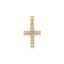 Diamond Latin Cross Pendant in 14K Yellow Gold (1/5 ct. tw.) - Sophia Jewelers