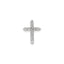 Diamond Cross Chain Slide in 14K White Gold (1/4 ct. tw.) - Sophia Jewelers
