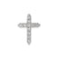 Diamond Cross Chain Slide in 14K White Gold (5/8 ct. tw.) - Sophia Jewelers