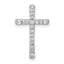 14k White Gold 1/5 carat Lab Grown Diamond VS/SI+ G+ Complete Chain Slide Pendant