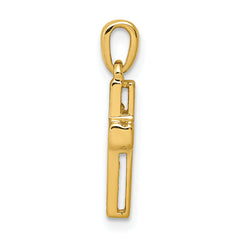 10K 1/6ct. Diamond Latin Cross Pendant