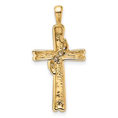 10K Cross Pendant Mounting (No Stone Included)