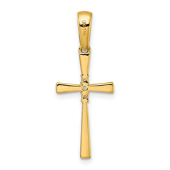 14K 1/20ct. Diamond Cross Pendant