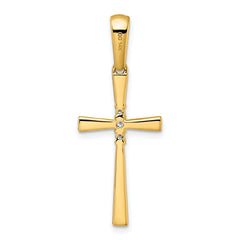 14K 1/15ct. Diamond Cross Pendant