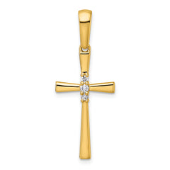 14K 1/15ct. Diamond Cross Pendant