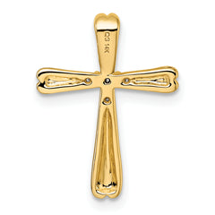 14k Diamond Cross Slide Pendant